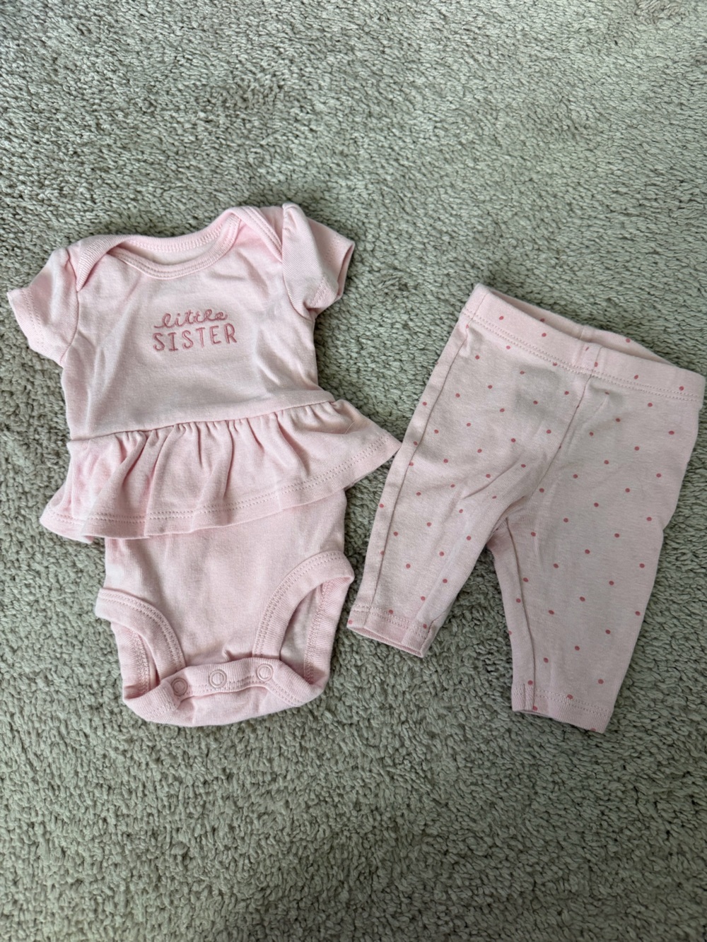 Carter’s Just One You Little Sister Onesie and Pants